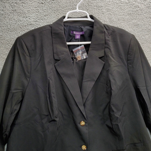 Roaman's Blazer And Skirt Set Womens Plus Size 28W Black - Picture 5 of 11